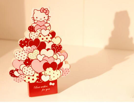 Рождество День рождения жесткая бумага конверты приглашения карты стерео