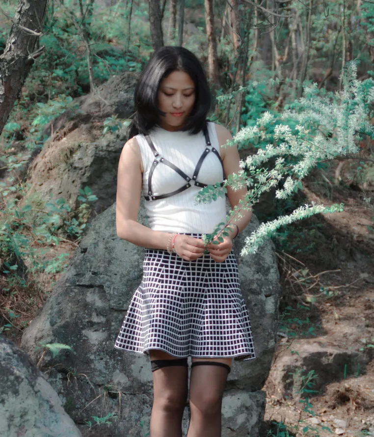 Черное женское сексуальное готическое нижнее белье бюстгальтер клетка для танца