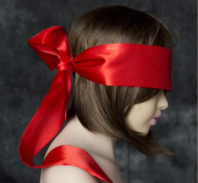 Маска-повязка на глаза для пар красная/черная | Тематическая одежда и униформа