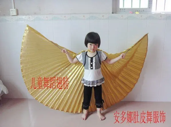 Детские крылья для танца живота золотистые и Серебристые 4 шт./лот|gold lot|gold ivory wedding