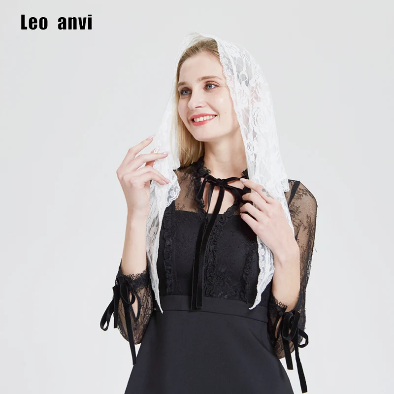 Модная женская фирменная дизайнерская католическая вуаль Leo anvi для церкви
