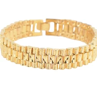 chain link bracelet yellow gold filled women men bracelet gift