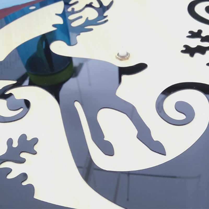 Новинка настенные часы с изображением лося король художественная стена для бега