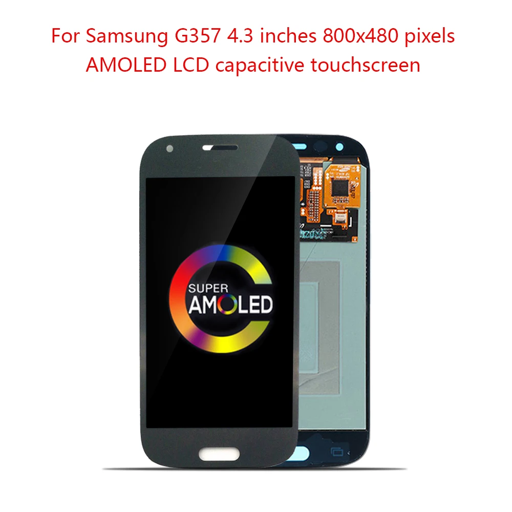 AMOLED 4 3 &quotдля SAMSUNG Galaxy Ace G357 G357F ЖК дисплей кодирующий преобразователь сенсорного