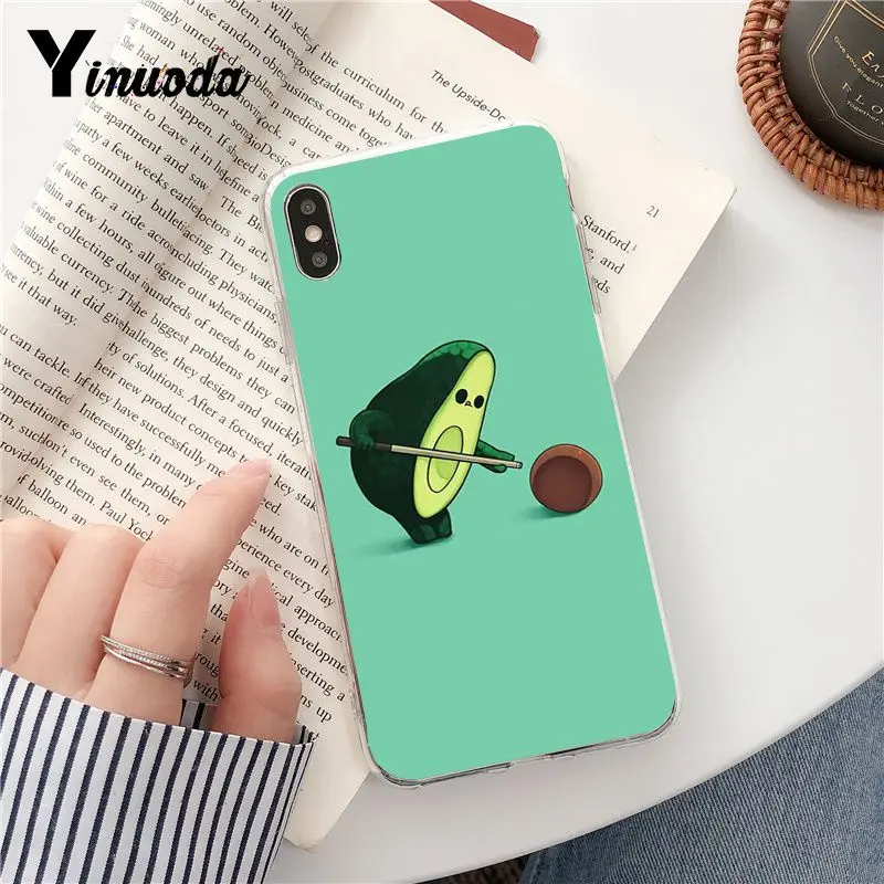 Yinuoda прекрасный Авокадо Фрукты прозрачный мягкий чехол для телефона iPhone 8 7 6 6S Plus 5