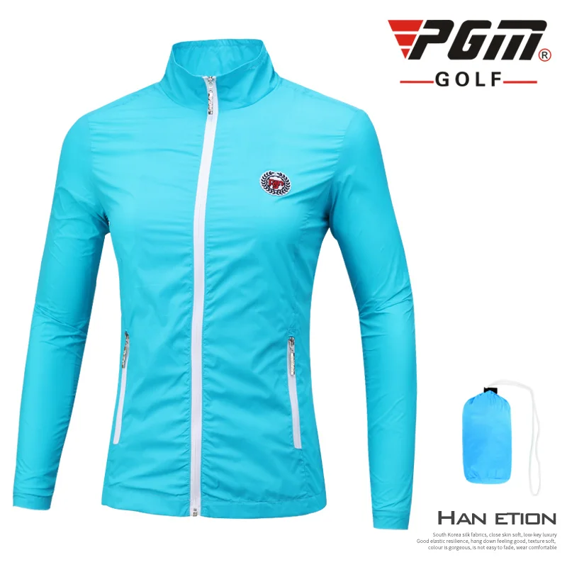 Pgm осень зима Для женщин Гольф ветрозащитные куртки с капюшоном для гольфа