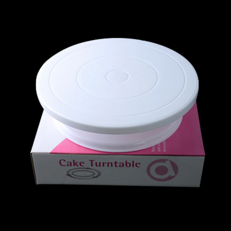 Новый DIY торты украшение проигрыватель вручную вращающейся круглой формы торт
