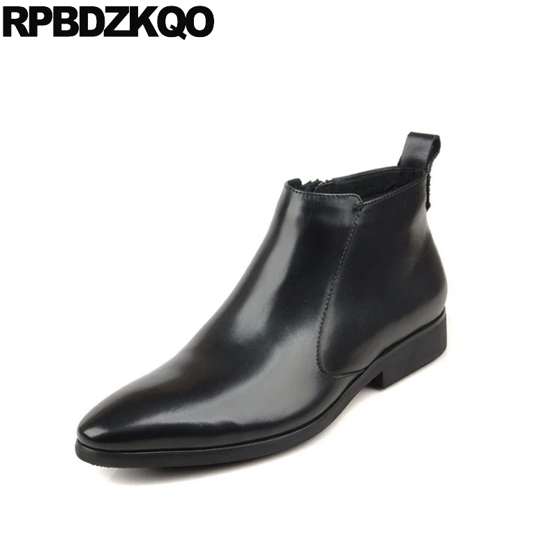 Официальные туфли с острым носом обувь на платформе мехом натуральным лицевым