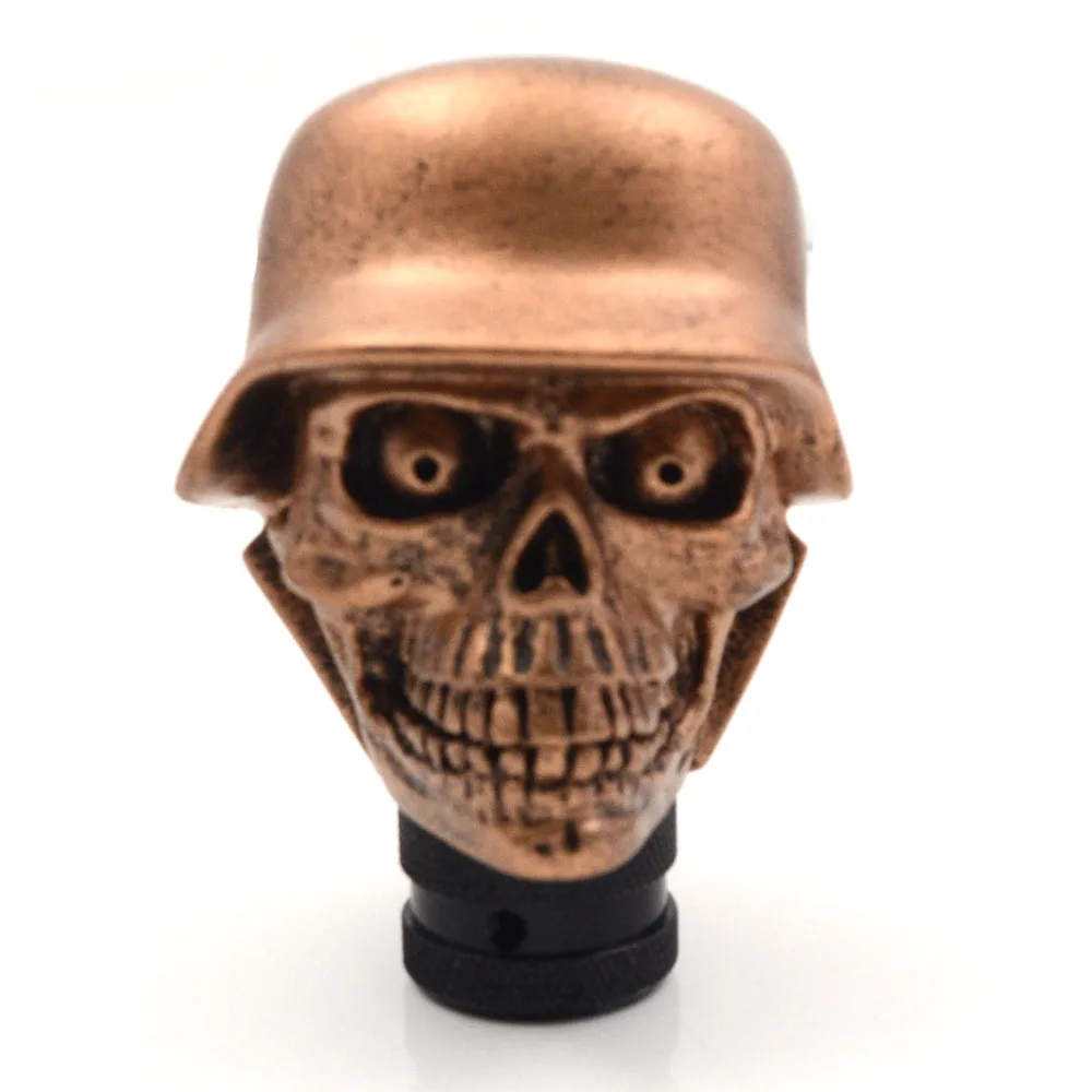 Gzhengtong Super Personality Car Modification Gear Shift Devil Knob Modified Resin Soldier Skull Golden Color | Автомобили и