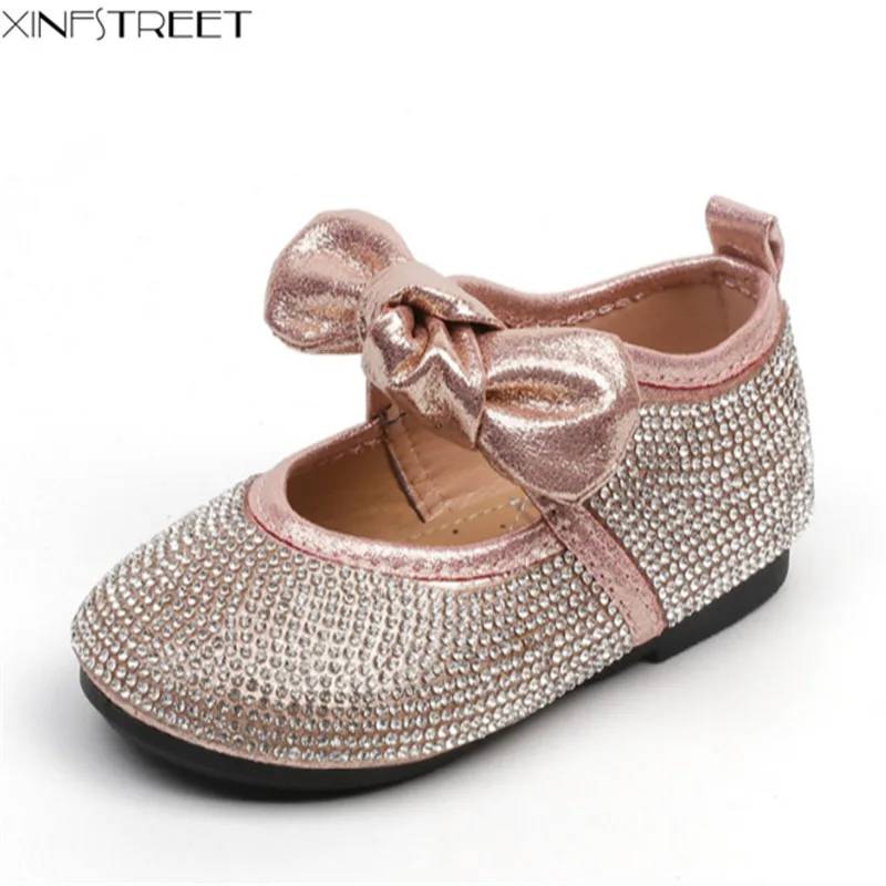Xinfstreet/Обувь для маленьких девочек chaussure enfant шикарная Праздничная обувь принцессы