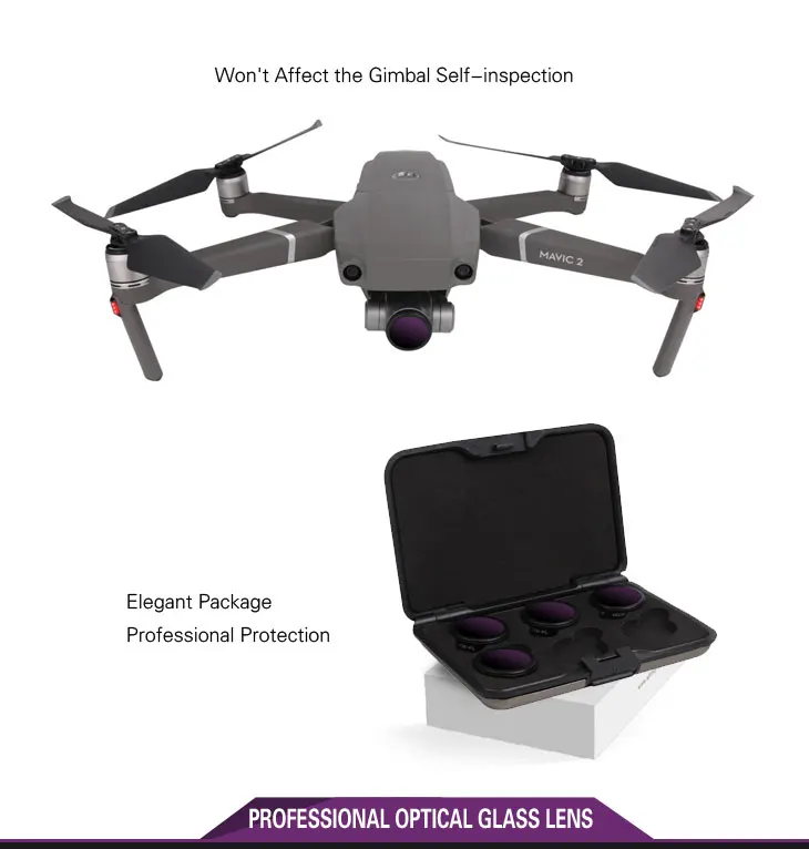2 в 1 ND-PL для DJI Mavic 2 ZOOM camera ND8 ND16 ND32 ND64 фильтр для объектива нейтральная плотность поляризационный фильтр комплекты крышка Запасные части