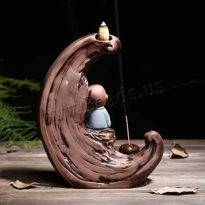 

Ceramic Backflow Incense Burner Censer Home Decor Little Monk Incense Ceramic Incense Holder Censer Use In Home Office Teahouse