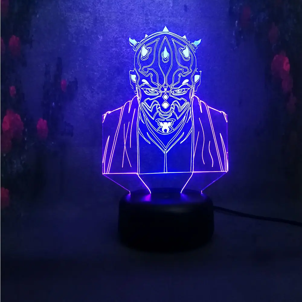 Новинка 2019 Звездные войны Рыцарь Джедай 3D Смешанная Иллюзия светодиодный