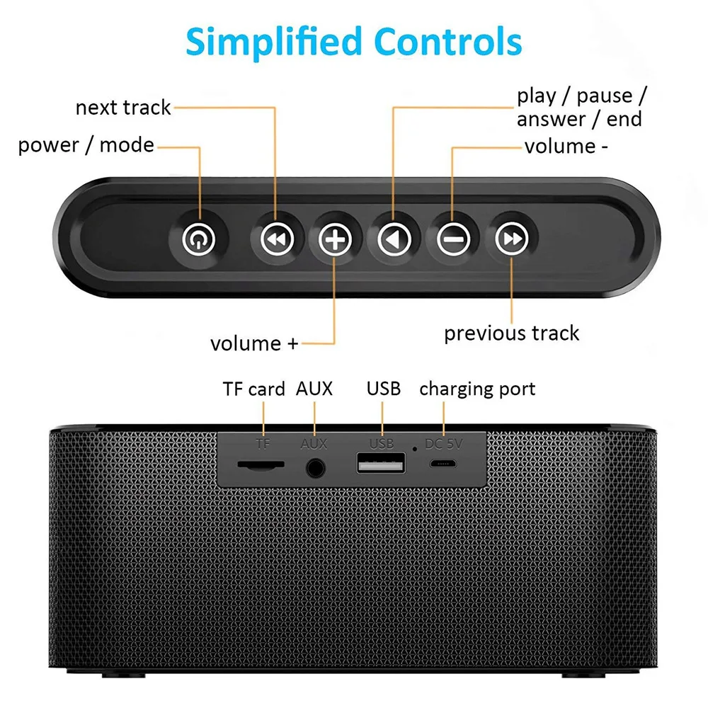 Hyleton Мини Портативный беспроводной Bluetooth динамик сабвуфер с микрофоном супер бас