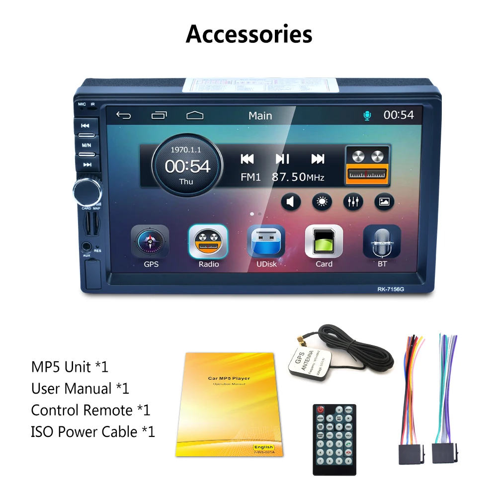 HEVXM 7 &quot2 Din Автомобильный dvd плеер Android мультимедиа воспроизведение универсальный