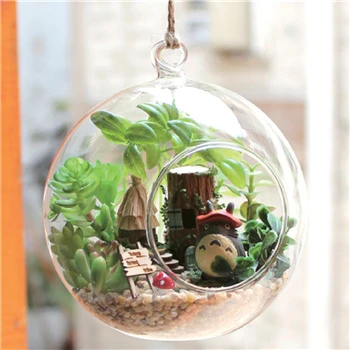 Style 10 DIY ремесла Рождественский подарок пляжный дом роскошный стеклянный шар Кукольный домик с голосовым управлением светильник кукольный домик наборы мебели - Цвет: Style 10