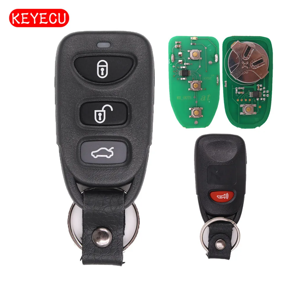 

Keyecu Car Remote Control Key Fob 3+1 Button 315MHz for Hyundai Sonata Elantra 2006-2010 FCC: OSLOKA-310T