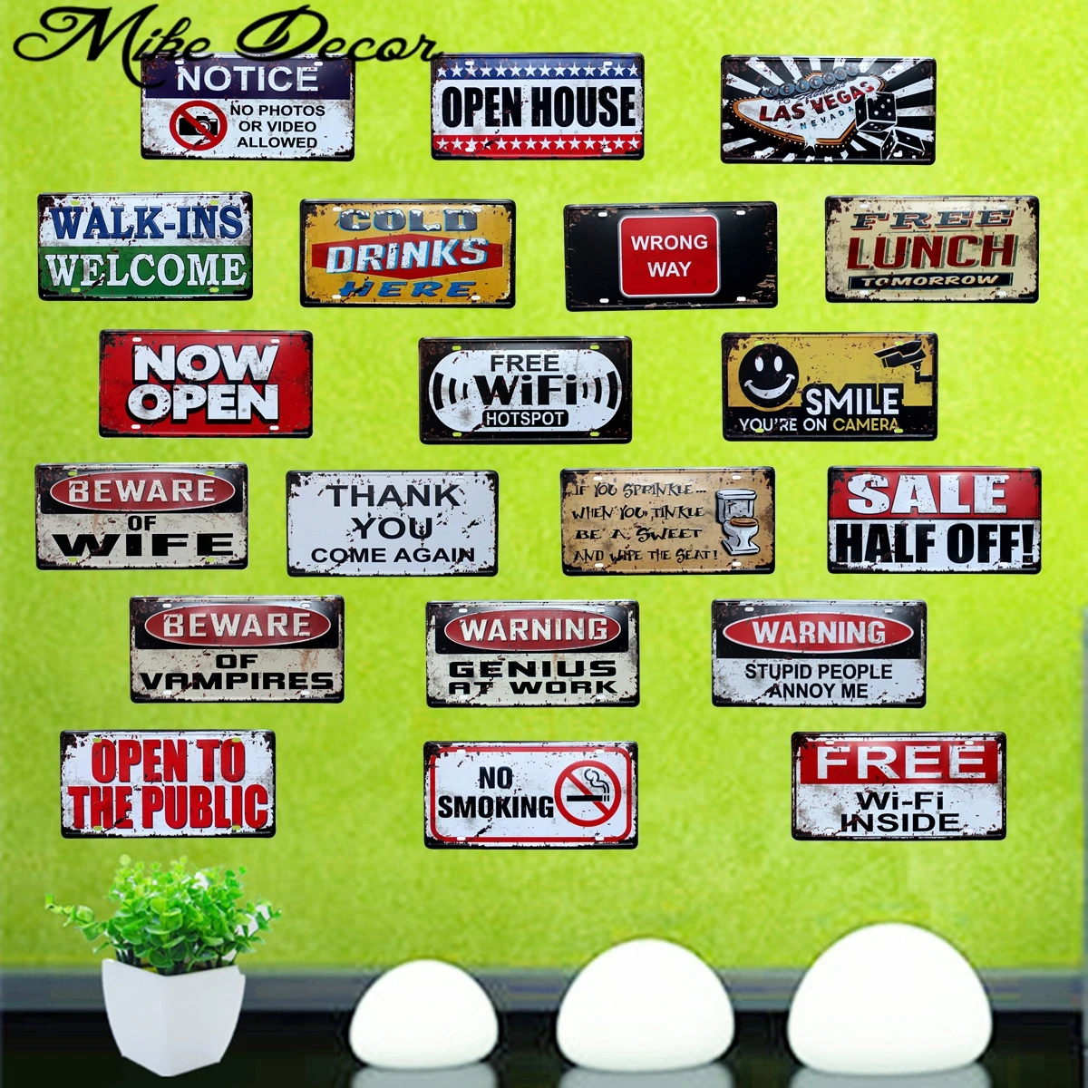 

[ Mike86 ] Super Deal HOT License Plate Metal Tin Sign Painting Antique Room Party Pub Home Bar Decor 30X15 CM FG-113