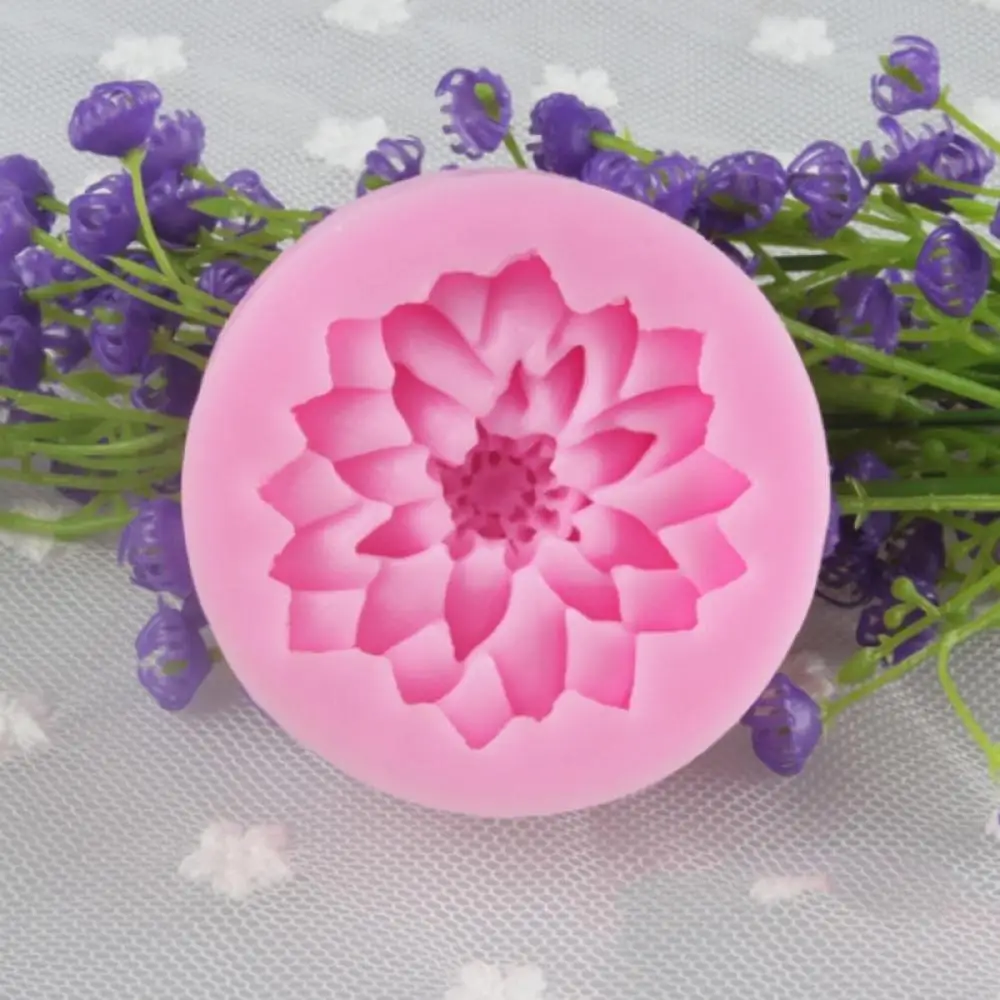 Лотос цветок силиконовые формы для помадки на торт Шоколадный пресс форм выпечки