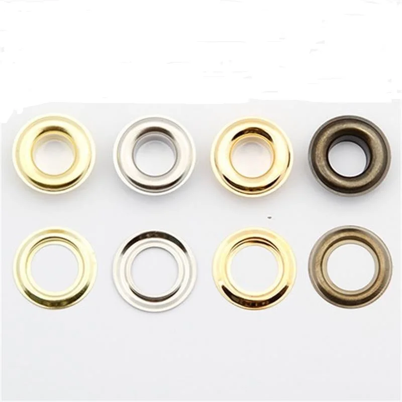 200 pack 9.5 x 6 x 19mm Hole Round Grommet Eyelets