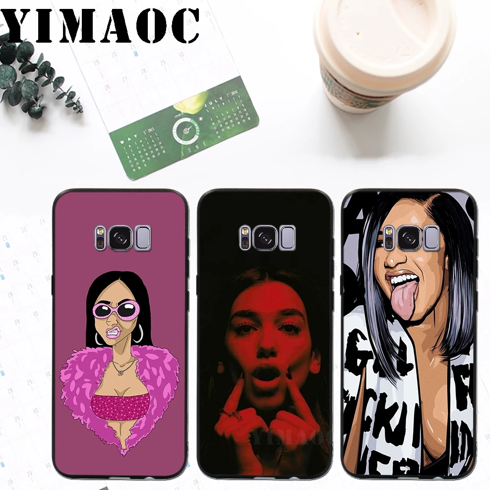 YIMAOC Dua Lipa Cardi B Sexy Soft Silicone Case for Samsung Galaxy A3 A5 A6 Plus 2017 2016 S6 S7 Edge S8 S9 &amp Note 8 9 |