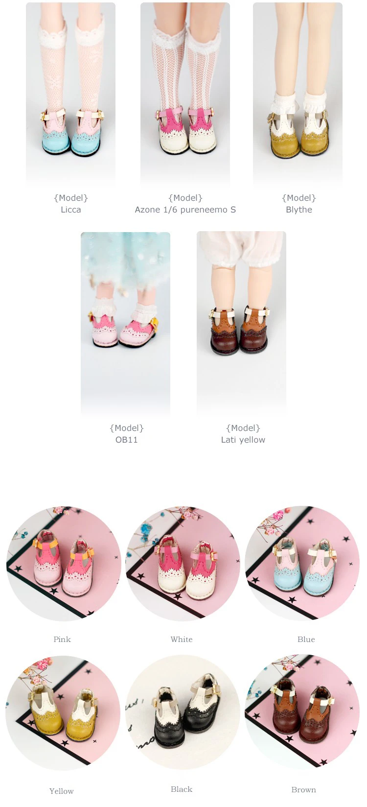 1 пара 3 см Blyth Dolls T-stripe кожаная обувь карамельного цвета Doug для Azone Momoko Lati JerryBerry Holala 1/6 аксессуары для кукол