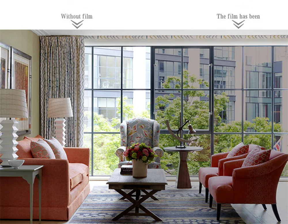 Бронзовая и серебристая Тонировочная пленка SUNICE для окон
