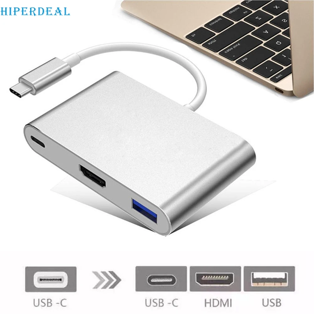 HIPERDEAL новые порты usb многопортовый Тип C USB 3 1 на 4K HDMI 0 адаптер в концентратор для