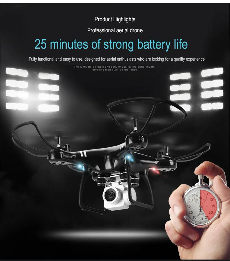 Радиоуправляемый вертолет Дрон с камерой HD 720 P/1080 P wifi FPV селфи дроны Профессиональный складной Радиоуправляемый квадрокоптер 20 минут работы от батареи