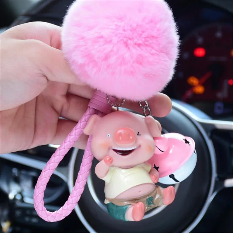 Творческий милый мультфильм свинья Белл брелок кулон плюшевые игрушки Дамы