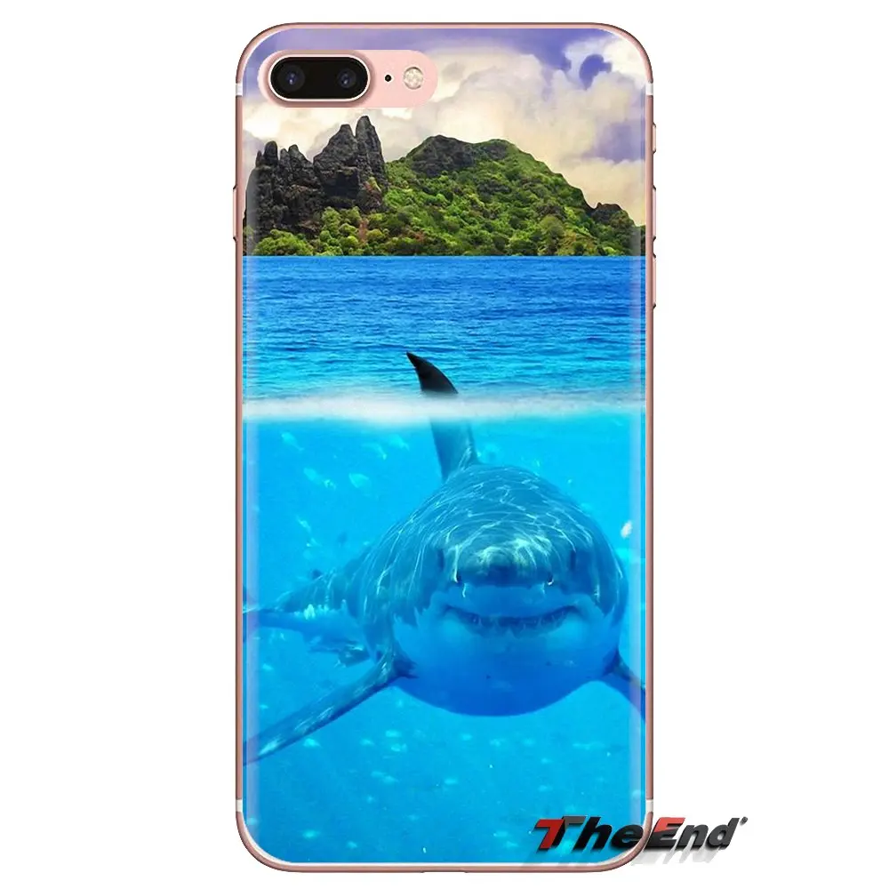 For Xiaomi Redmi 4A S2 Note 3 3S 4 4X 5 Plus 6 7 6A Pro Pocophone F1 Soft Transparent Cases Covers sharks Marine large creatures |