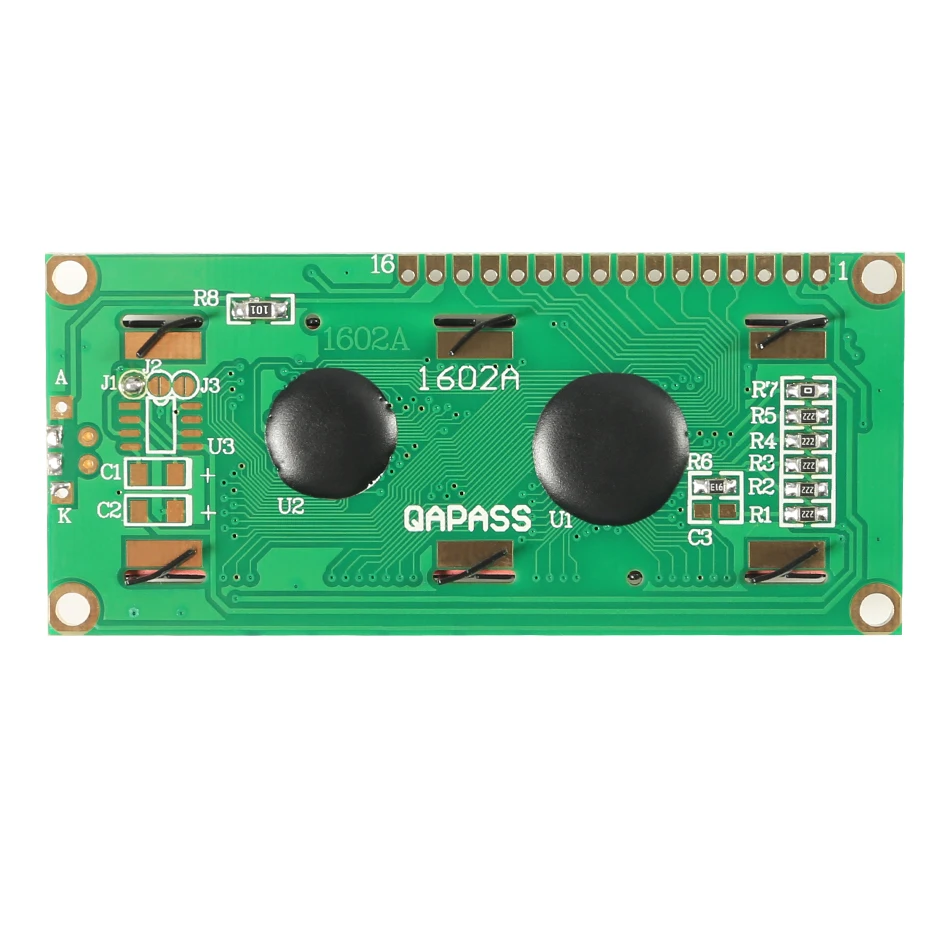 Модуль LCD1602 1602 синий зеленый экран 16x2 символа ЖК-дисплей модуль HD44780 контроллер