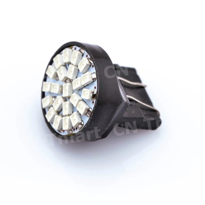 1х 12В T25 авто led Стайлинг автомобиля освещение 7443 22 светодиодов SMD 3020 1206 стояночный