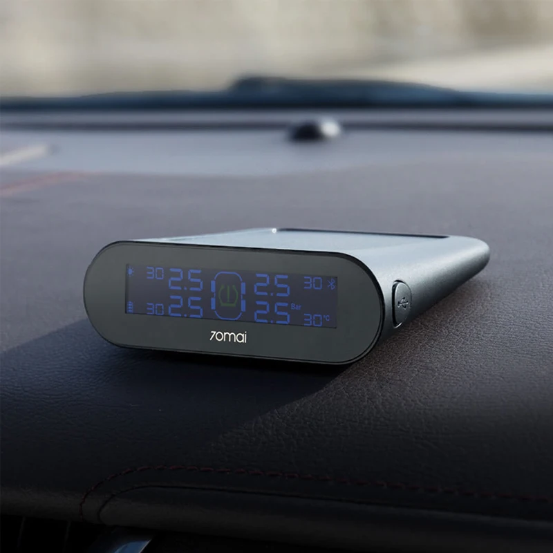 70mai tpms монитор давления в шинах двойной солнечной энергии USB зарядное устройство 70 mai автомобиль TPMS безопасная Безопасность 4 встроенный датчик