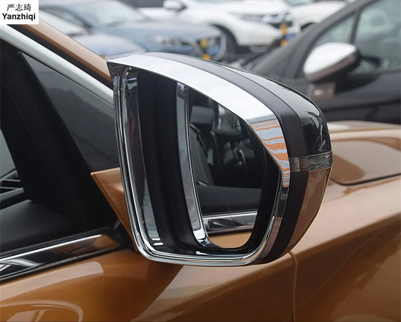 ABS хром 2 шт./лот зеркало заднего вида дождь экран отражатель укрытие