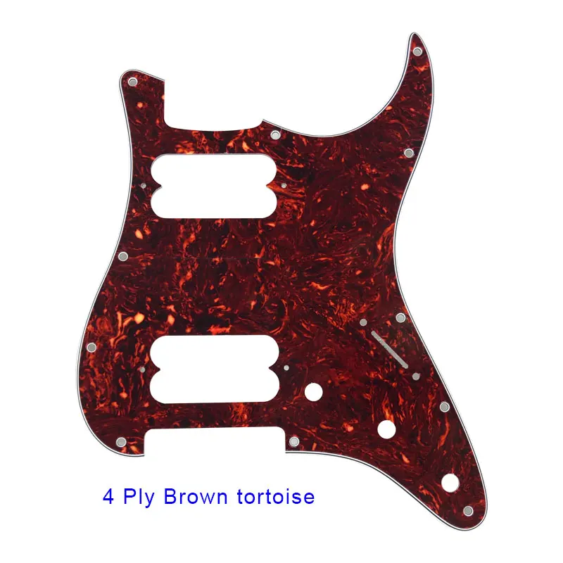 4Ply Brown Tortoie Качественная Гитара Pickguard-для США FD 11 винтовых отверстий плеер стартокастер хамбакер один HH старт царапины пластины - Цвет: 4Ply Brown Tortoie