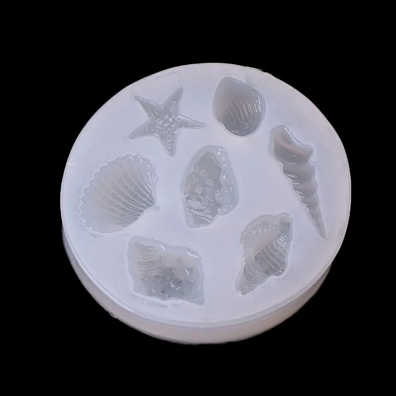 Epoxy Clear Silicone Resin Liquid Mold Shell Conch Starfish Pendant Casting Beads Crystal Molds DIY Jewelry Making Tool Craft | Дом и сад