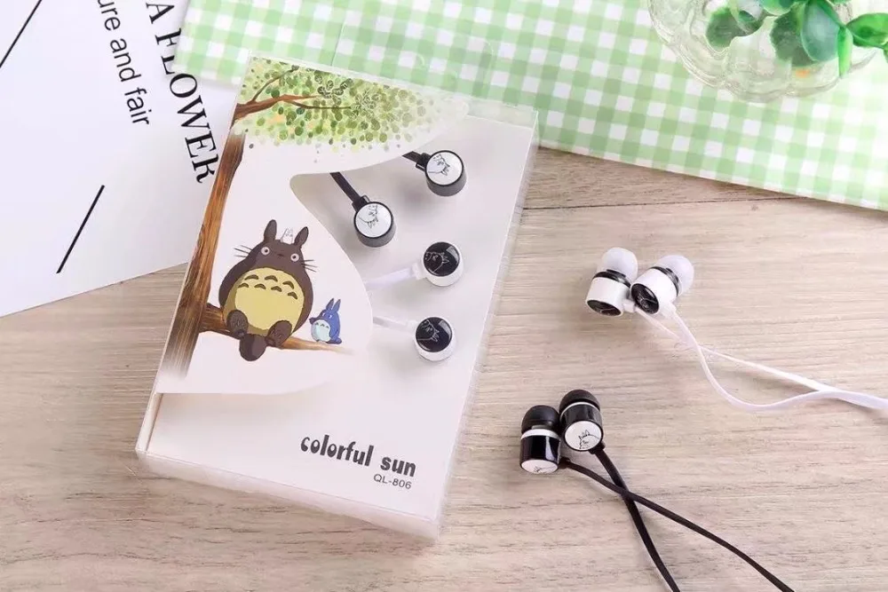 2 предмета/партия милый прекрасный мультфильм Тоторо конфеты Цвет 3.5 мм вкладыши