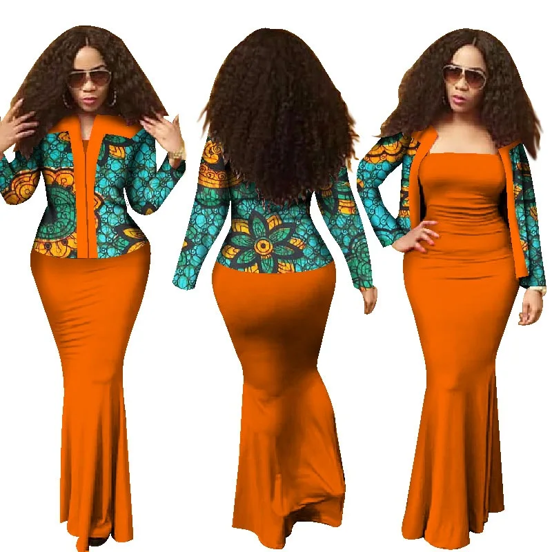 African Bazin Riche Dresses Women African Clothing Direct Selling Special Offer 2019 Cotton Batik Print Dress