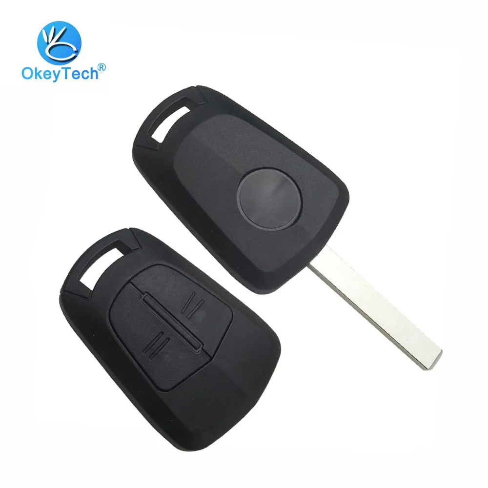 OkeyTech for Vauxhall Opel Key Shell 2 Button Replacement Car Cover Case Fob with Battery Holder Corsa Agila Meriva | Автомобили и