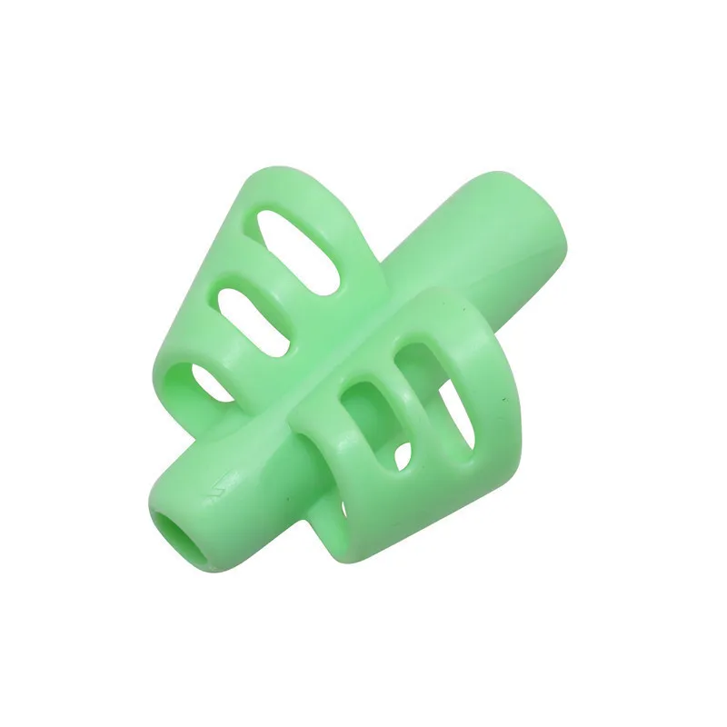 40 pcs green 40 шт. ручка с двойным пальцем силиконовая подставка для ручек Студенческая ручка для письма коррекционное устройство Детские Канцелярские принадлежности подарки - Цвет: 40 pcs green