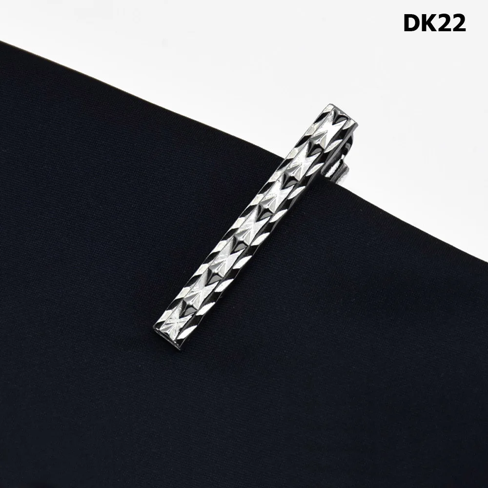 DK22 Мужские Бизнес короткие 4 см зажим для галстука галстук свадебные праздничные аксессуары на подарок RSTIE0321 - Окраска металла: DK22