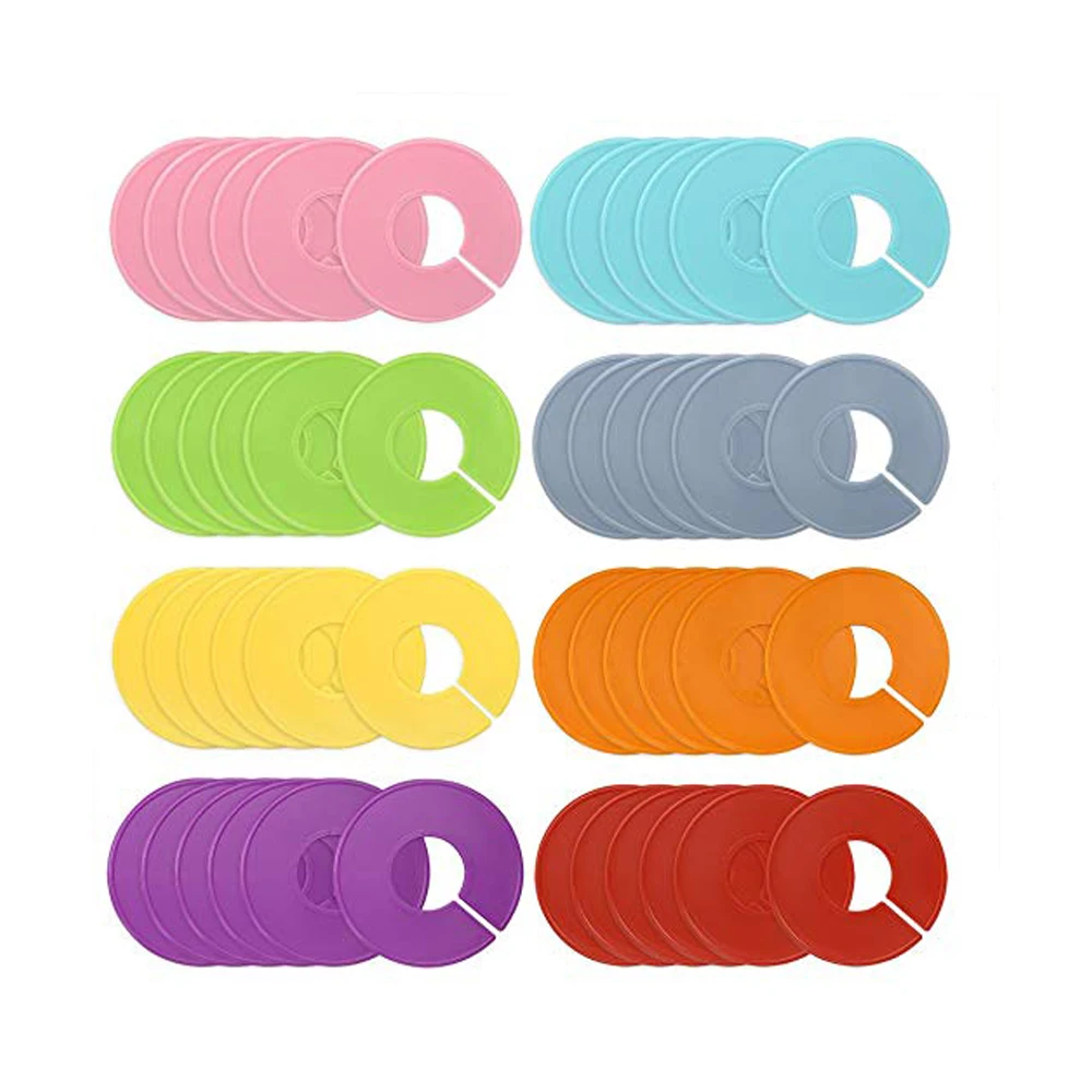 48 шт. круглые вешалки для одежды 8 цветов|Ярлыки одежды| |