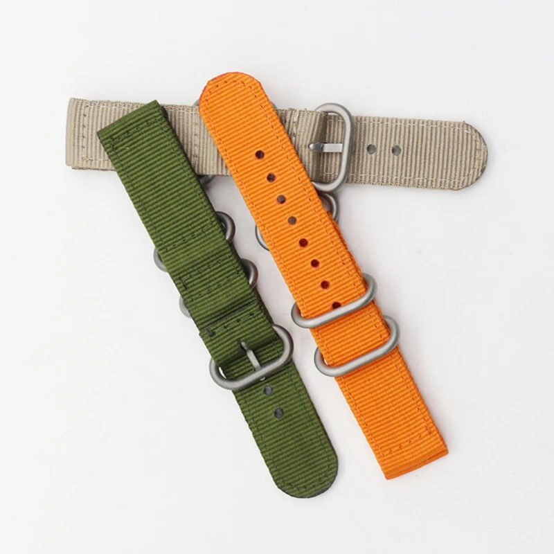 

Nylon Watch Strap Watchbands Belt Metal Buckle Army Watchband Mens 18mm 20mm 22mm 24mm Relojes Hombre for Casual Sport + Tool