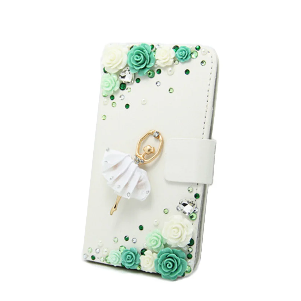 Для lg КОШЕЛЕК FLIP КАРТЫ МЕШОК Стенд diamond с цветами и стразами Crystal Case кошелек Стиль