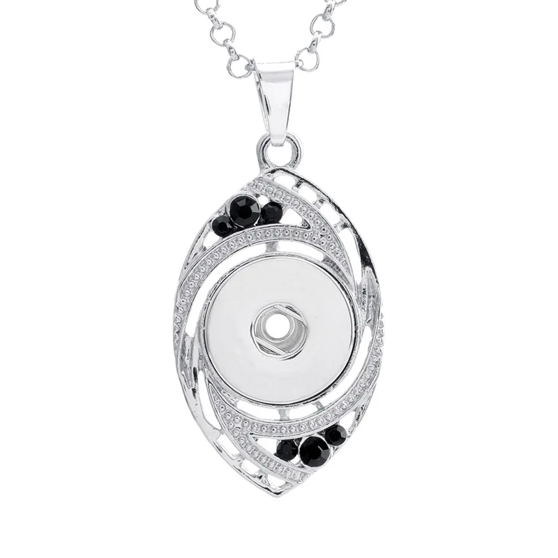 

Water Drop Retro 152 Vintage Sweater Chain Ginger Snap Button Jewelry Pendant Necklace Charm Jewelry For Women Fit 18mm Button