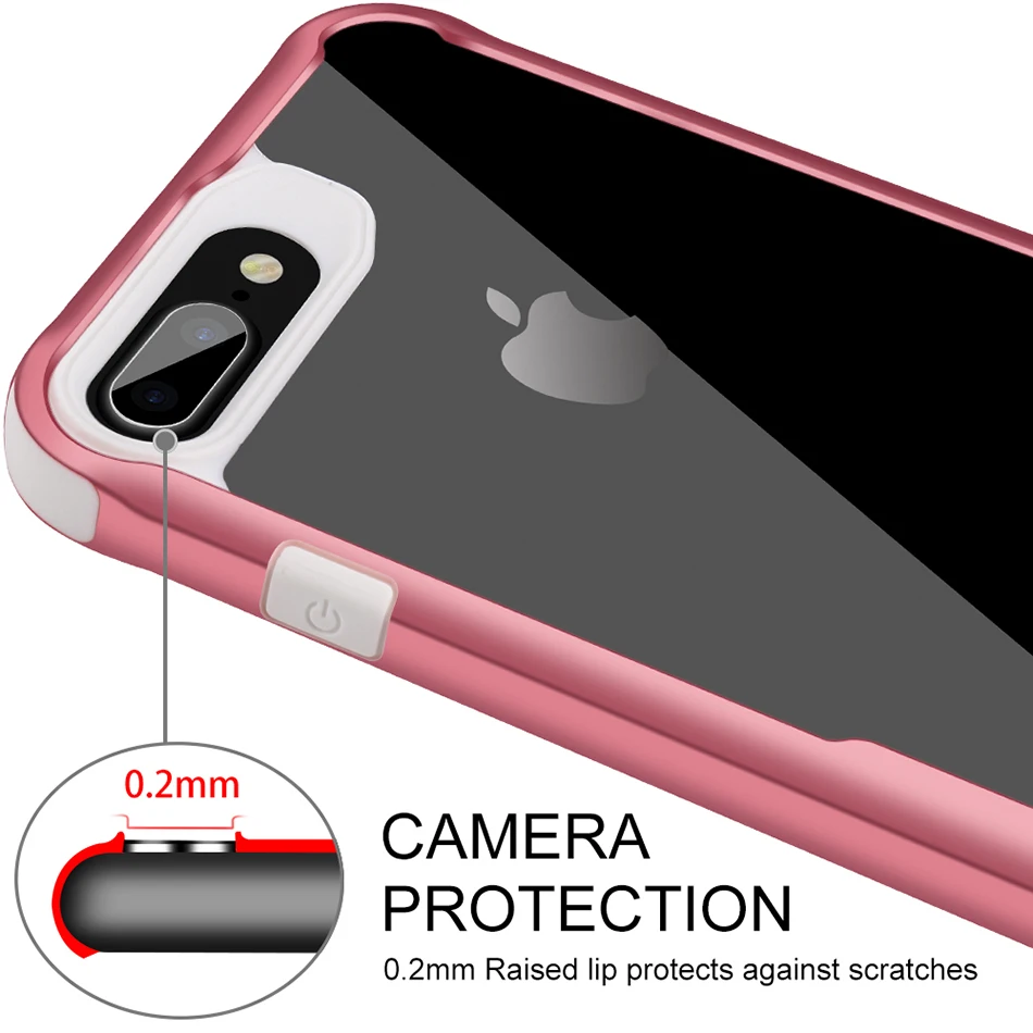 4 7 дюймов мобильного телефона Чехлы для Apple iPhone7G-8G жесткий прочный ТПУ прозрачный