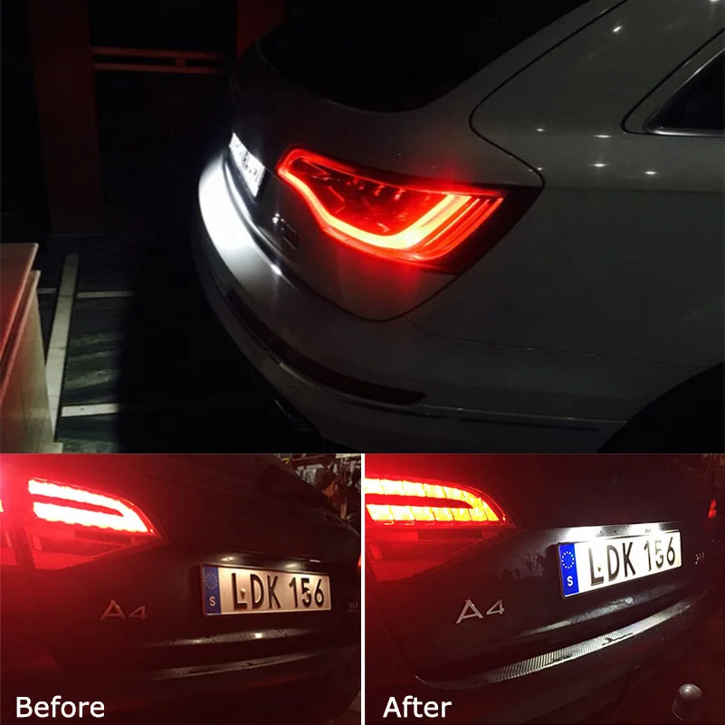 OXILAM Автомобильные светодиодные лампы для номерного знака Audi A3 S3 A4 S4 B6 B7 A6 C6 S6 A8 S8 RS4