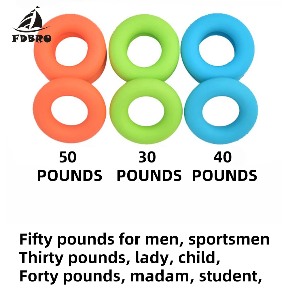 FDBRO силиконовое кольцо для рук тренажер пальцев Тренажер захвата запястья мышц