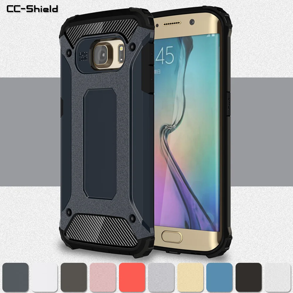 Armor Case for Samsung Galaxy S6 6S Edge G925F SM-G925F Bumper Fitted S 6 6edge G925 SM-G925 Hard Cover |